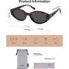 image:imageSOJOS Retro Oval Polarized Sunglasses for Women Wide Chic Cat Eye Trendy Vintage Shades UV400 ProtectionTortoise BrownGrey