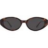 image:imageSOJOS Retro Oval Polarized Sunglasses for Women Wide Chic Cat Eye Trendy Vintage Shades UV400 ProtectionTortoise BrownGrey