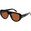 image:imageSOJOS Retro Oversized Aviator Polarized Sunglasses for Women Trendy Shades Vintage Style Chic Sun Glasses SJ2706Black  Brown Lens