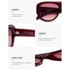 image:imageSOJOS Retro Oversized Aviator Polarized Sunglasses for Women Trendy Shades Vintage Style Chic Sun Glasses SJ2706Red  Pink Lens