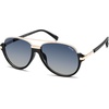 image:imageSOJOS Retro Oversized Polarized Aviator Sunglasses for Women Men Trendy Vintage Square Sun Glasses SJ2681BlackBlue Grading