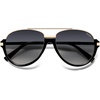 image:imageSOJOS Retro Oversized Polarized Aviator Sunglasses for Women Men Trendy Vintage Square Sun Glasses SJ2681BlackGrey Grading