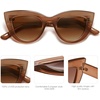 image:imageSOJOS Retro Small Vintage Cat Eye Sunglasses for Women Cute Fashion UV400 Sunnies SJ2939Dark BrownBrown