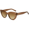 image:imageSOJOS Retro Small Vintage Cat Eye Sunglasses for Women Cute Fashion UV400 Sunnies SJ2939Dark BrownBrown