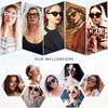 image:imageSOJOS Retro Small Vintage Cat Eye Sunglasses for Women Cute Fashion UV400 Sunnies SJ2939Mustard GreenBrown
