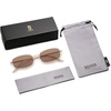 image:imageSOJOS Trendy Rectangle Sunglasses Womens Mens Retro 80s 90s Y2k Chic Narrow Thin Skinny Sunnies SJ1187GoldClear Light Brown
