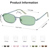 image:imageSOJOS Trendy Rectangle Sunglasses Womens Mens Retro 80s 90s Y2k Chic Narrow Thin Skinny Sunnies SJ1187Light GreenLight Green Tint