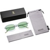 image:imageSOJOS Trendy Rectangle Sunglasses Womens Mens Retro 80s 90s Y2k Chic Narrow Thin Skinny Sunnies SJ1187Light GreenLight Green Tint