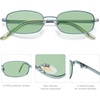 image:imageSOJOS Trendy Rectangle Sunglasses Womens Mens Retro 80s 90s Y2k Chic Narrow Thin Skinny Sunnies SJ1187Light GreenLight Green Tint