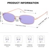 image:imageSOJOS Trendy Rectangle Sunglasses Womens Mens Retro 80s 90s Y2k Chic Narrow Thin Skinny Sunnies SJ1187Rose GoldPurple
