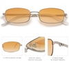 image:imageSOJOS Trendy Rectangle Sunglasses Womens Mens Retro 80s 90s Y2k Chic Narrow Thin Skinny Sunnies SJ1187SilverOrange