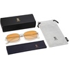 image:imageSOJOS Trendy Rectangle Sunglasses Womens Mens Retro 80s 90s Y2k Chic Narrow Thin Skinny Sunnies SJ1187SilverOrange