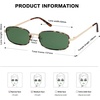 image:imageSOJOS Trendy Rectangle Sunglasses Womens Mens Retro 80s 90s Y2k Chic Narrow Thin Skinny Sunnies SJ1187TortoiseGreen