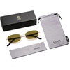 image:imageSOJOS Trendy Rectangle Sunglasses Womens Mens Retro 80s 90s Y2k Chic Narrow Thin Skinny Sunnies SJ1187Yellow GoldDark Green