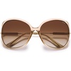 image:imageSOJOS 2026 Oversized Butterfly Sunglasses for Women with Gold ArmsBeach Sun UV Protection ShadesTransparent BrownBrown
