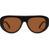 image:imageSOJOS Retro Oversized Aviator Polarized Sunglasses for Women Trendy Shades Vintage Style Chic Sun Glasses SJ2706Black  Brown Lens