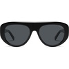 image:imageSOJOS Retro Oversized Aviator Polarized Sunglasses for Women Trendy Shades Vintage Style Chic Sun Glasses SJ2706Black  Grey Lens