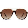 image:imageSOJOS Retro Oversized Polarized Aviator Sunglasses for Women Men Trendy Vintage Square Sun Glasses SJ2681TortoiseBrown Grading