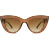 image:imageSOJOS Retro Small Vintage Cat Eye Sunglasses for Women Cute Fashion UV400 Sunnies SJ2939Dark BrownBrown