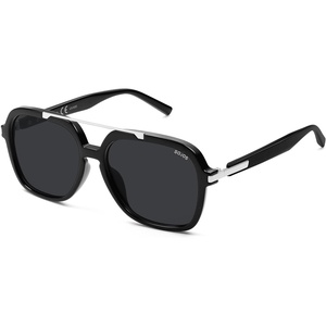 image:imageSOJOS Big Trendy Polarized Aviator Sunglasses for Women Men 80s 90s Retro Square Aviators Sun Glasses SJ2672BlackGrey