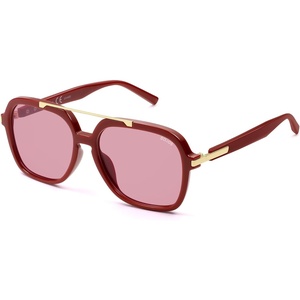 image:imageSOJOS Big Trendy Polarized Aviator Sunglasses for Women Men 80s 90s Retro Square Aviators Sun Glasses SJ2672RedLight Red Tint