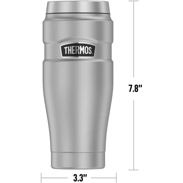 THERMOS Temple University OFFICIAL Jersey Stripes STAINLESS KING Stainless Steel Travel Tumbler Vacuum insulated ampamp Double Wall 16oz