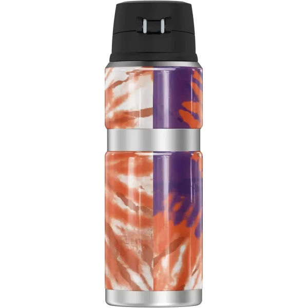 Temple University OFFICIAL TieDye THERMOS STAINLESS KING Stainless Steel Drink Bottle Vacuum insulated ampamp Double Wall 24ozCLEMSON UNIVERSITY