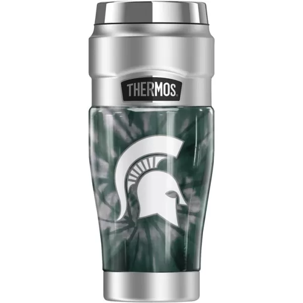 THERMOS Temple University OFFICIAL TieDye STAINLESS KING Stainless Steel Travel Tumbler Vacuum insulated ampamp Double Wall 16ozMICHIGAN STATE UNIVERSITY