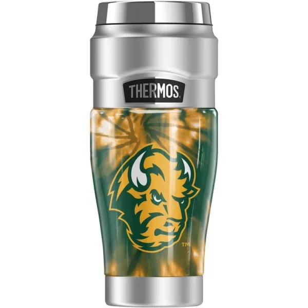 THERMOS Temple University OFFICIAL TieDye STAINLESS KING Stainless Steel Travel Tumbler Vacuum insulated ampamp Double Wall 16ozNORTH DAKOTA STATE UNIVERSITY