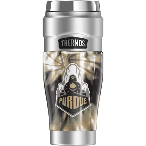 THERMOS Temple University OFFICIAL TieDye STAINLESS KING Stainless Steel Travel Tumbler Vacuum insulated ampamp Double Wall 16ozPURDUE UNIVERSITY