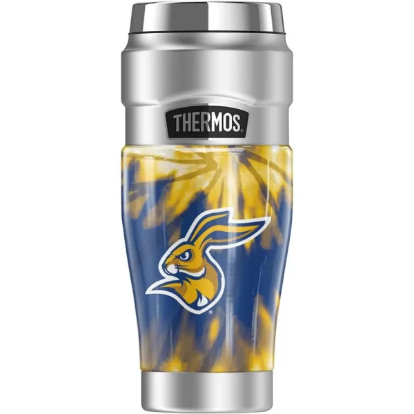 THERMOS Temple University OFFICIAL TieDye STAINLESS KING Stainless Steel Travel Tumbler Vacuum insulated ampamp Double Wall 16ozSOUTH DAKOTA STATE UNIVERSITY