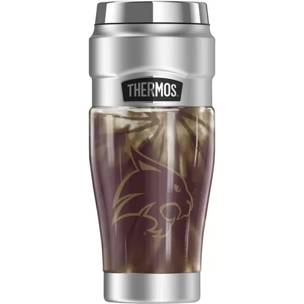 THERMOS Temple University OFFICIAL TieDye STAINLESS KING Stainless Steel Travel Tumbler Vacuum insulated ampamp Double Wall 16ozTEXAS STATE UNIVERSITY