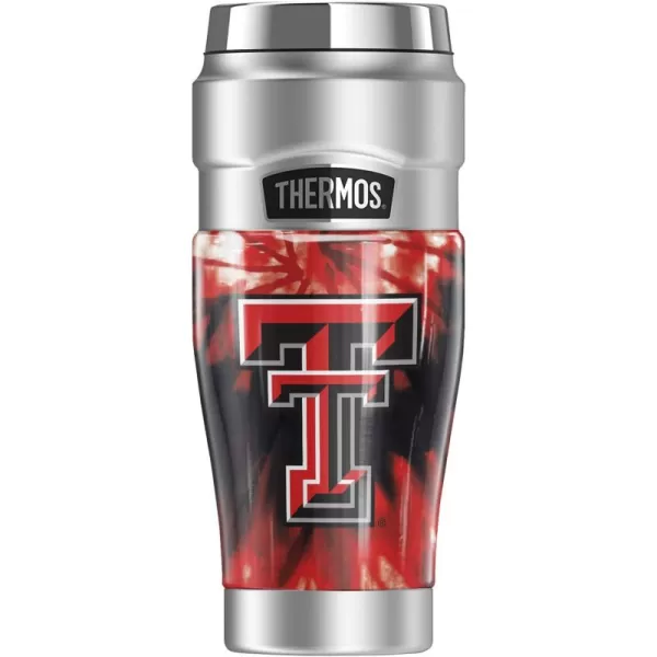 THERMOS Temple University OFFICIAL TieDye STAINLESS KING Stainless Steel Travel Tumbler Vacuum insulated ampamp Double Wall 16ozTEXAS TECH UNIVERSITY