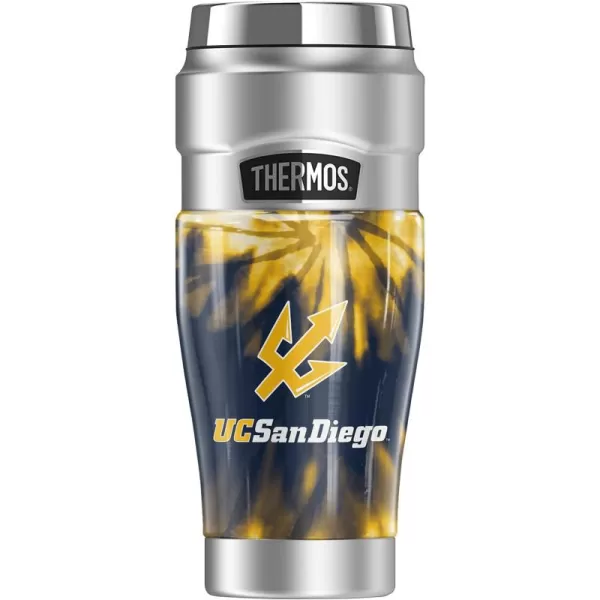 THERMOS Temple University OFFICIAL TieDye STAINLESS KING Stainless Steel Travel Tumbler Vacuum insulated ampamp Double Wall 16ozUNIVERSITY OF CALIFORNIA