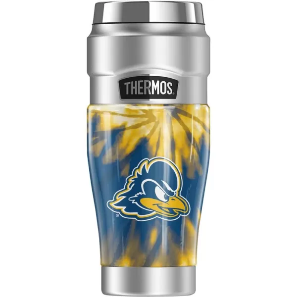 THERMOS Temple University OFFICIAL TieDye STAINLESS KING Stainless Steel Travel Tumbler Vacuum insulated ampamp Double Wall 16ozUNIVERSITY OF DELAWARE