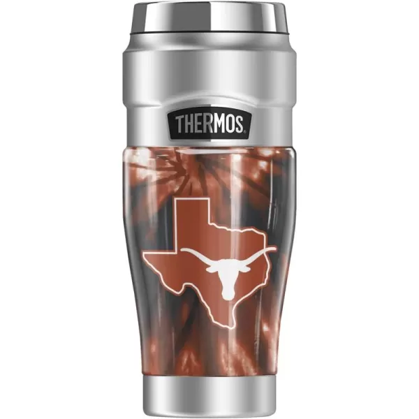 THERMOS Temple University OFFICIAL TieDye STAINLESS KING Stainless Steel Travel Tumbler Vacuum insulated ampamp Double Wall 16ozUNIVERSITY OF TEXAS