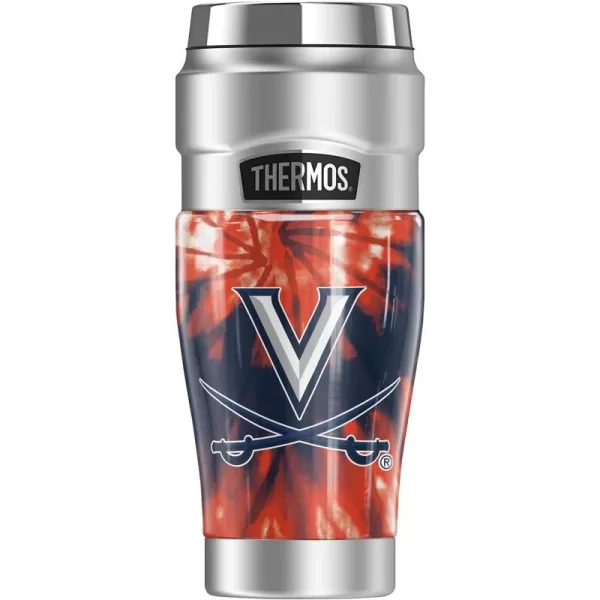 THERMOS Temple University OFFICIAL TieDye STAINLESS KING Stainless Steel Travel Tumbler Vacuum insulated ampamp Double Wall 16ozUNIVERSITY OF VIRGINIA