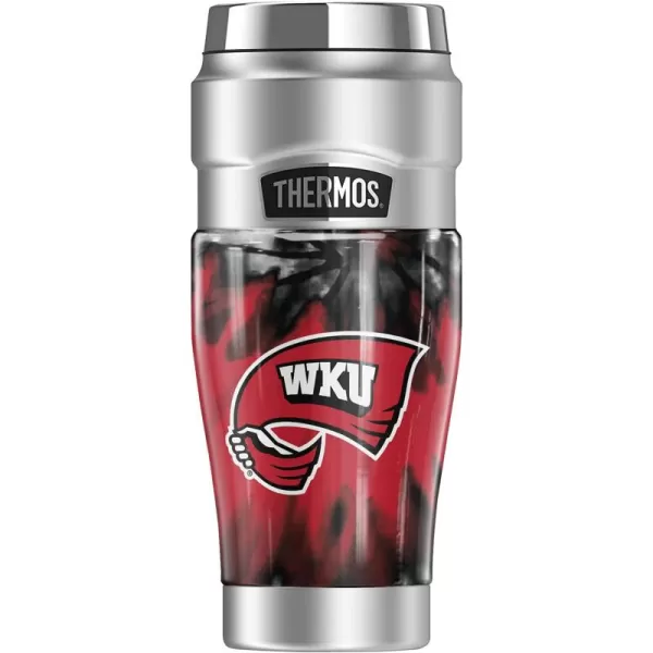 THERMOS Temple University OFFICIAL TieDye STAINLESS KING Stainless Steel Travel Tumbler Vacuum insulated ampamp Double Wall 16ozWESTERN KENTUCKY UNIVERSITY