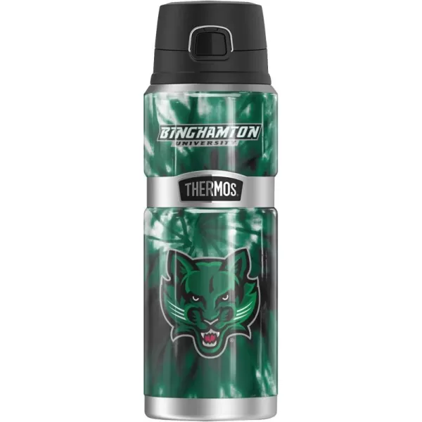 Temple University OFFICIAL TieDye THERMOS STAINLESS KING Stainless Steel Drink Bottle Vacuum insulated ampamp Double Wall 24ozBINGHAMTON UNIVERSITY