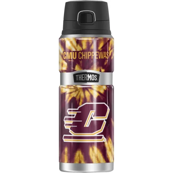 Temple University OFFICIAL TieDye THERMOS STAINLESS KING Stainless Steel Drink Bottle Vacuum insulated ampamp Double Wall 24ozCENTRAL MICHIGAN UNIVERSITY