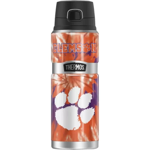 Temple University OFFICIAL TieDye THERMOS STAINLESS KING Stainless Steel Drink Bottle Vacuum insulated ampamp Double Wall 24ozCLEMSON UNIVERSITY