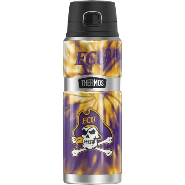 Temple University OFFICIAL TieDye THERMOS STAINLESS KING Stainless Steel Drink Bottle Vacuum insulated ampamp Double Wall 24ozEAST CAROLINA UNIVERSITY