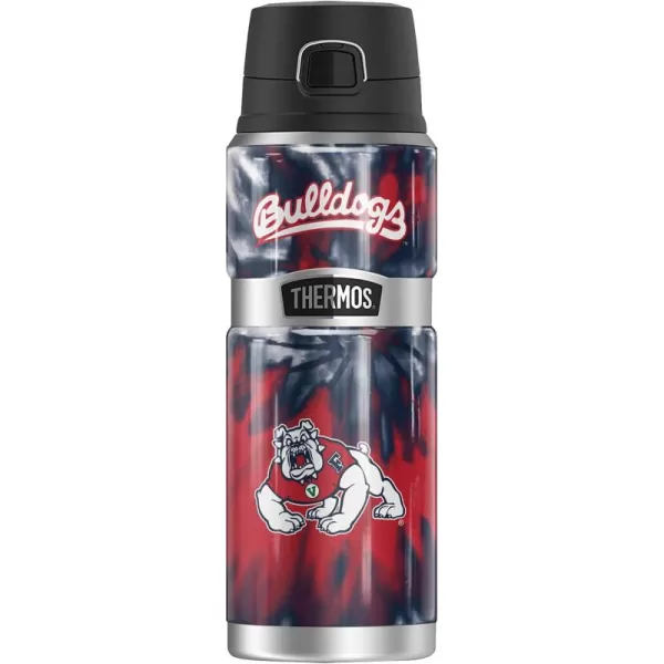 Temple University OFFICIAL TieDye THERMOS STAINLESS KING Stainless Steel Drink Bottle Vacuum insulated ampamp Double Wall 24ozFRESNO STATE UNIVERSITY