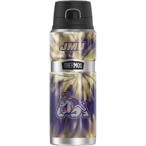 Temple University OFFICIAL TieDye THERMOS STAINLESS KING Stainless Steel Drink Bottle Vacuum insulated ampamp Double Wall 24ozJAMES MADISON UNIVERSITY