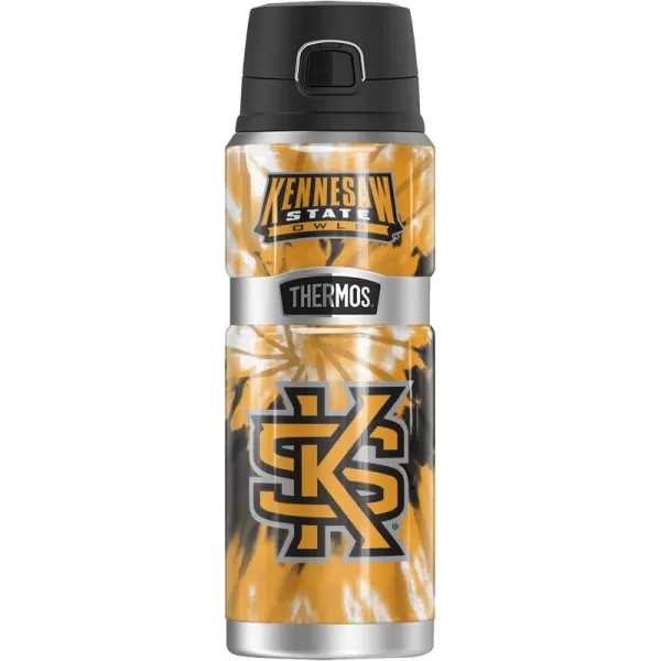 Temple University OFFICIAL TieDye THERMOS STAINLESS KING Stainless Steel Drink Bottle Vacuum insulated ampamp Double Wall 24ozKENNESAW STATE UNIVERSITY