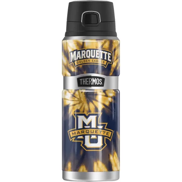 Temple University OFFICIAL TieDye THERMOS STAINLESS KING Stainless Steel Drink Bottle Vacuum insulated ampamp Double Wall 24ozMARQUETTE UNIVERSITY