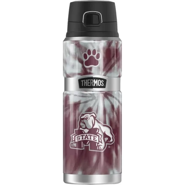 Temple University OFFICIAL TieDye THERMOS STAINLESS KING Stainless Steel Drink Bottle Vacuum insulated ampamp Double Wall 24ozMISSISSIPPI STATE UNIVERSITY