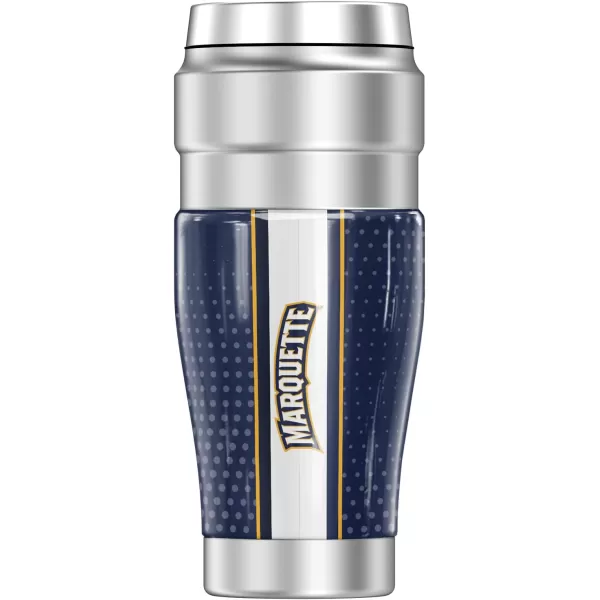 THERMOS Marquette University Official Collection STAINLESS KING Stainless Steel Travel Tumbler Vacuum insulated amp Double Wall 16ozRADIAL DOTS