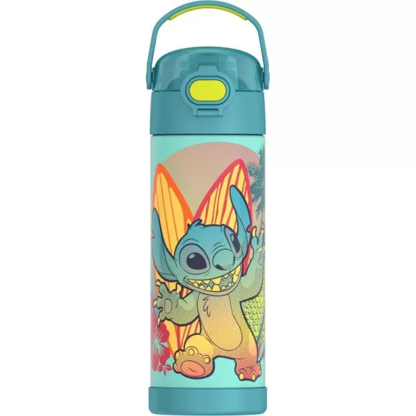 THERMOS FUNTAINER 16 Ounce Stainless Steel Vacuum Insulated Bottle with Wide Spout Lid SonicStitch