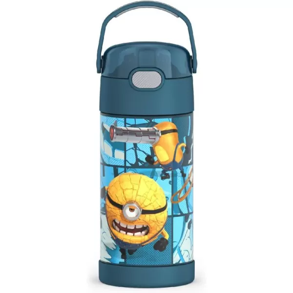 THERMOS FUNTAINER Water Bottle with Straw  12 Ounce Sonic the Hedgehog  Kids Stainless Steel Vacuum Insulated Water Bottle with LidDespicable Me 4